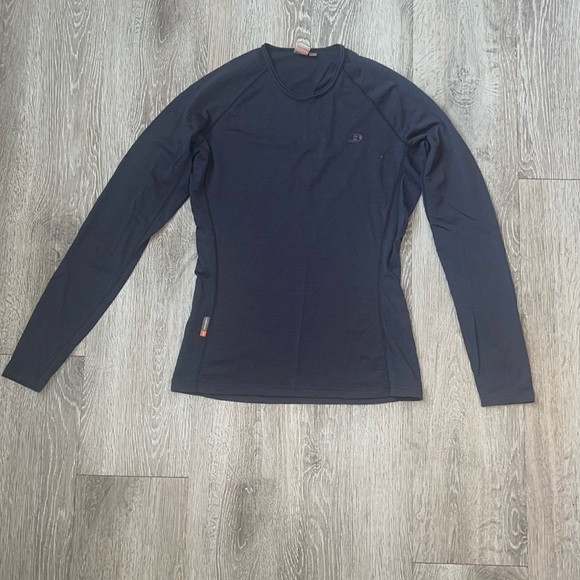 Ice Breaker Body Fit 200 Top Womens Size Medium purple merino wool - Picture 1 of 7